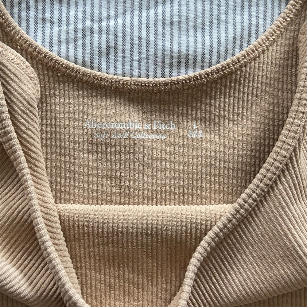 Nude Abercrombie Cropped Tank